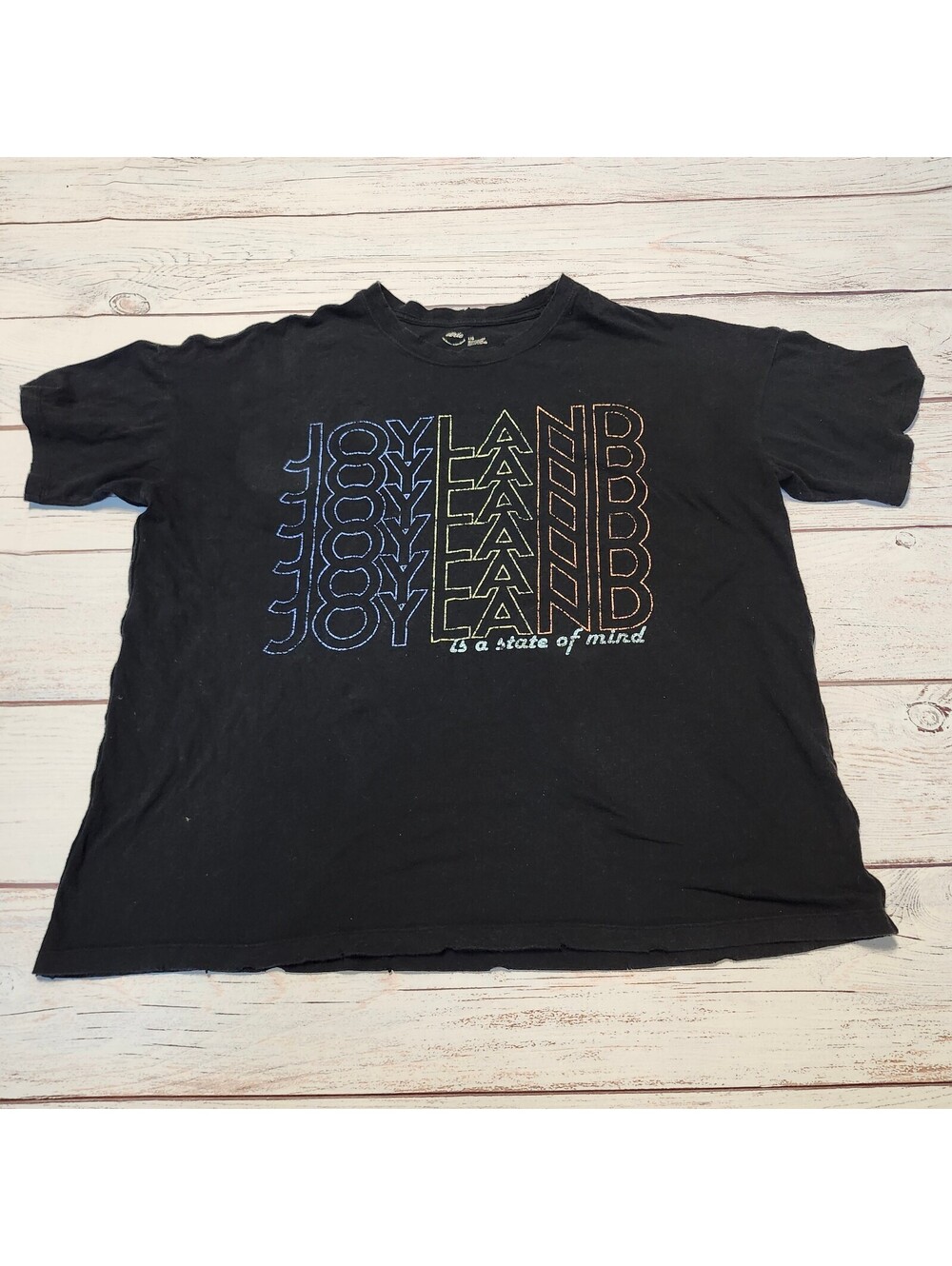 Aerie Black Joyland Graphic T-Shirt Large